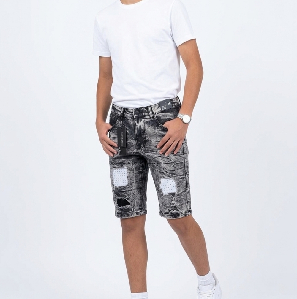 Road narrows nyc youth boys Long bike‎ skate shorts Distressed size 16